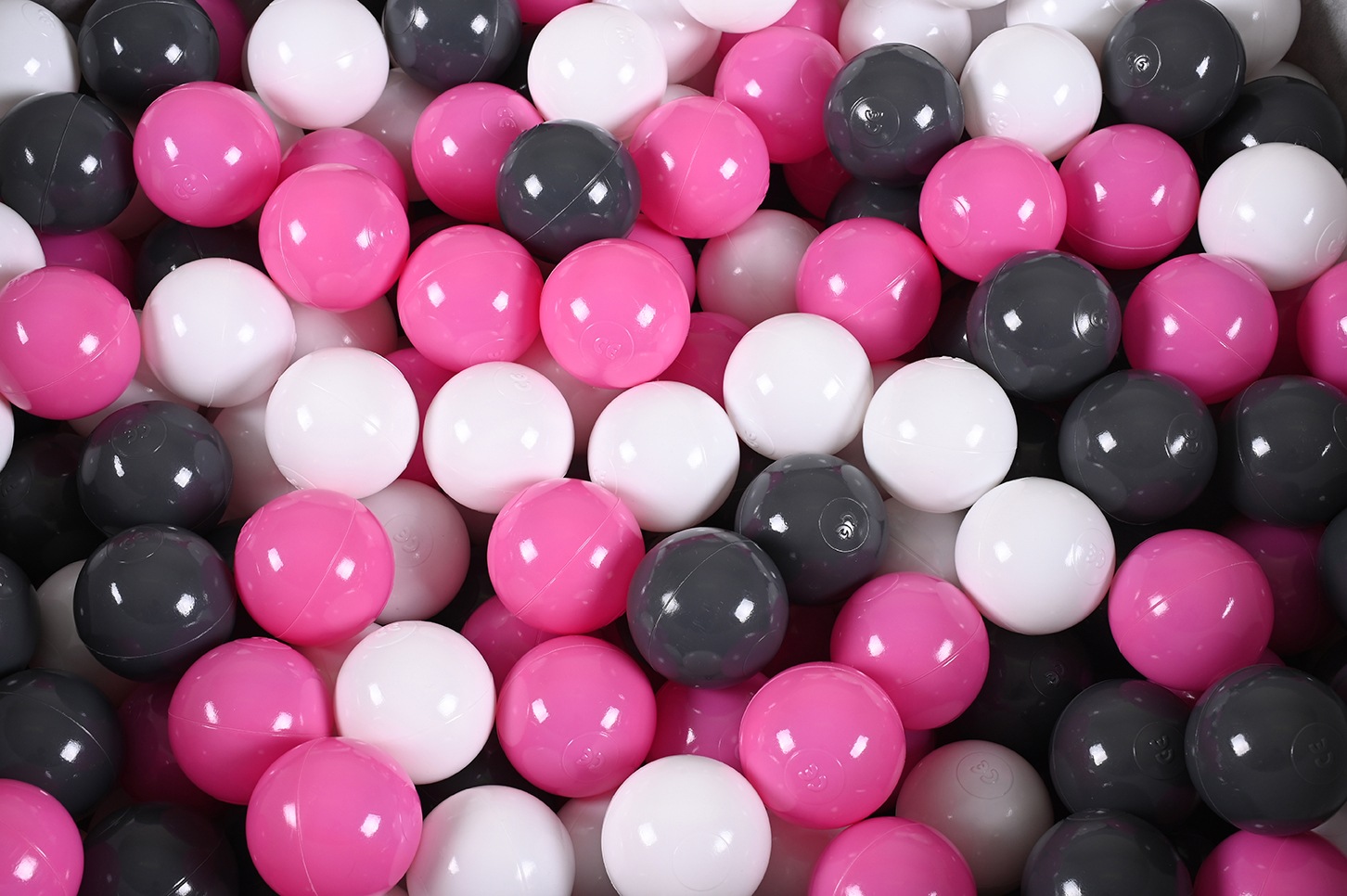 Knorrtoys® Bällebad »Soft, Grey White Stars« mit 300 Bällen creme/Grey/rose; Made in Europe