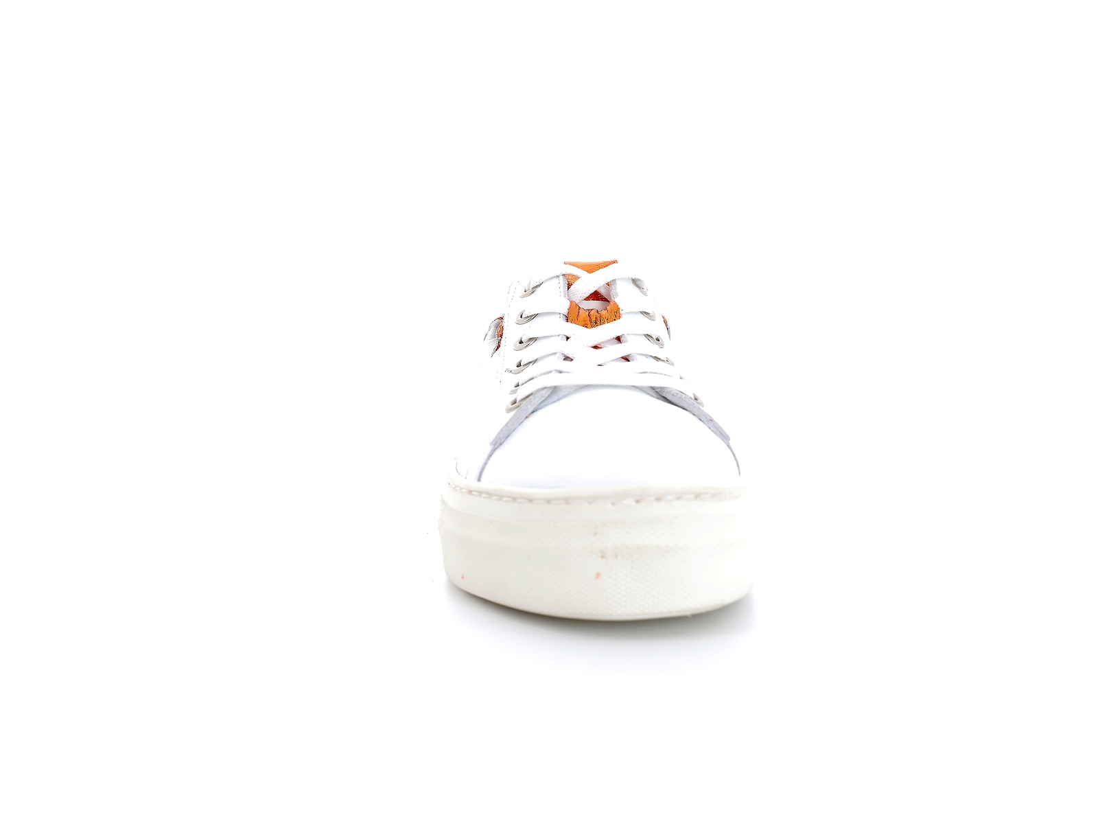 Metamorf ose-LAFFY Cuir Blanc Orange