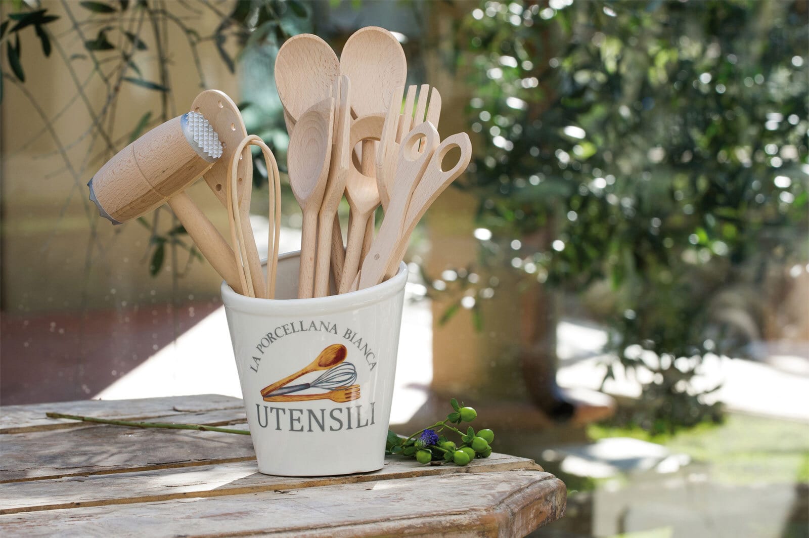 LA PORCELLANA BIANCA Utensilienbehälter CONSERVA
