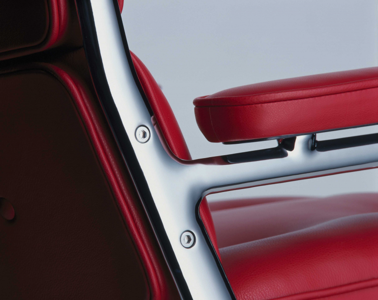 Vitra Lobby Chair ES 104 bureaustoel leer rood
