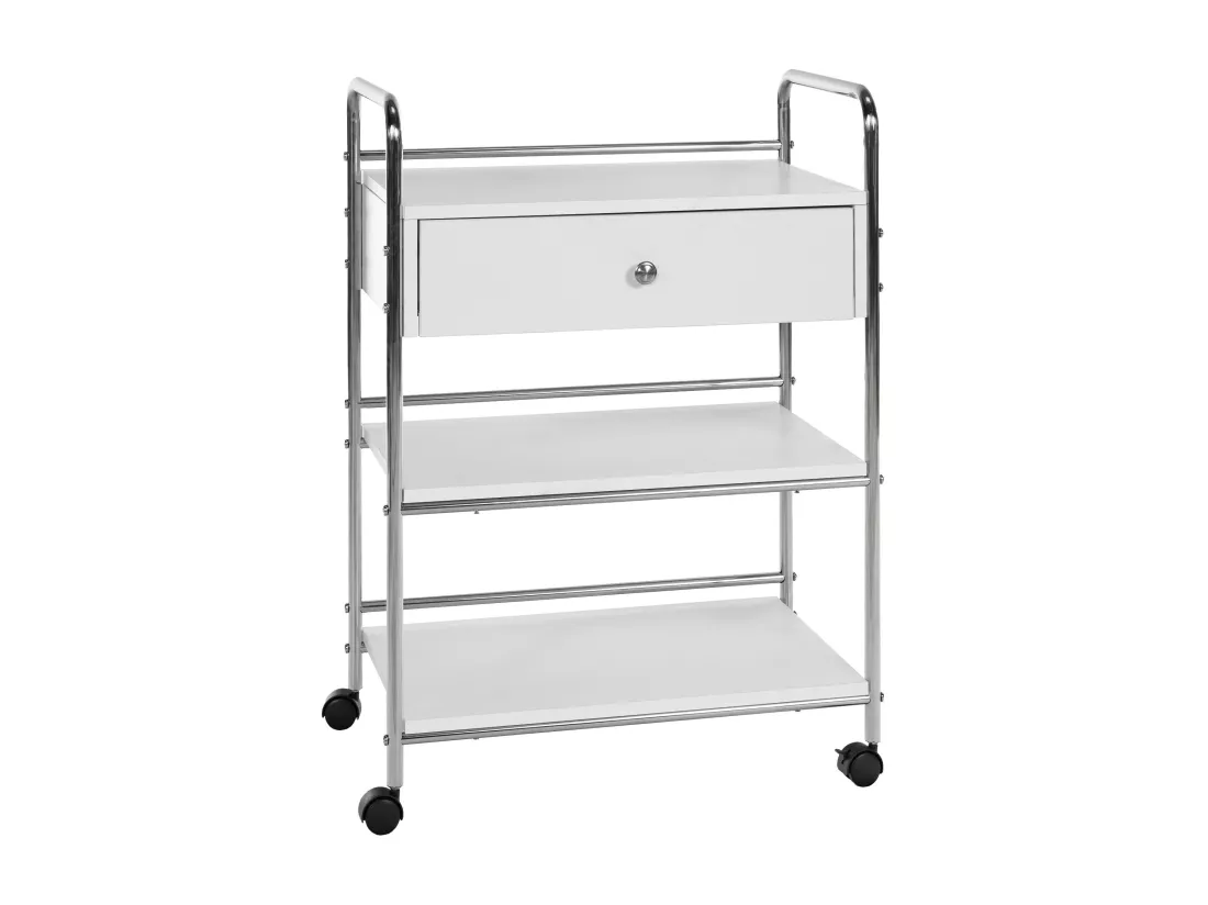 Chariot de service - Bois - Blanc - PL912
