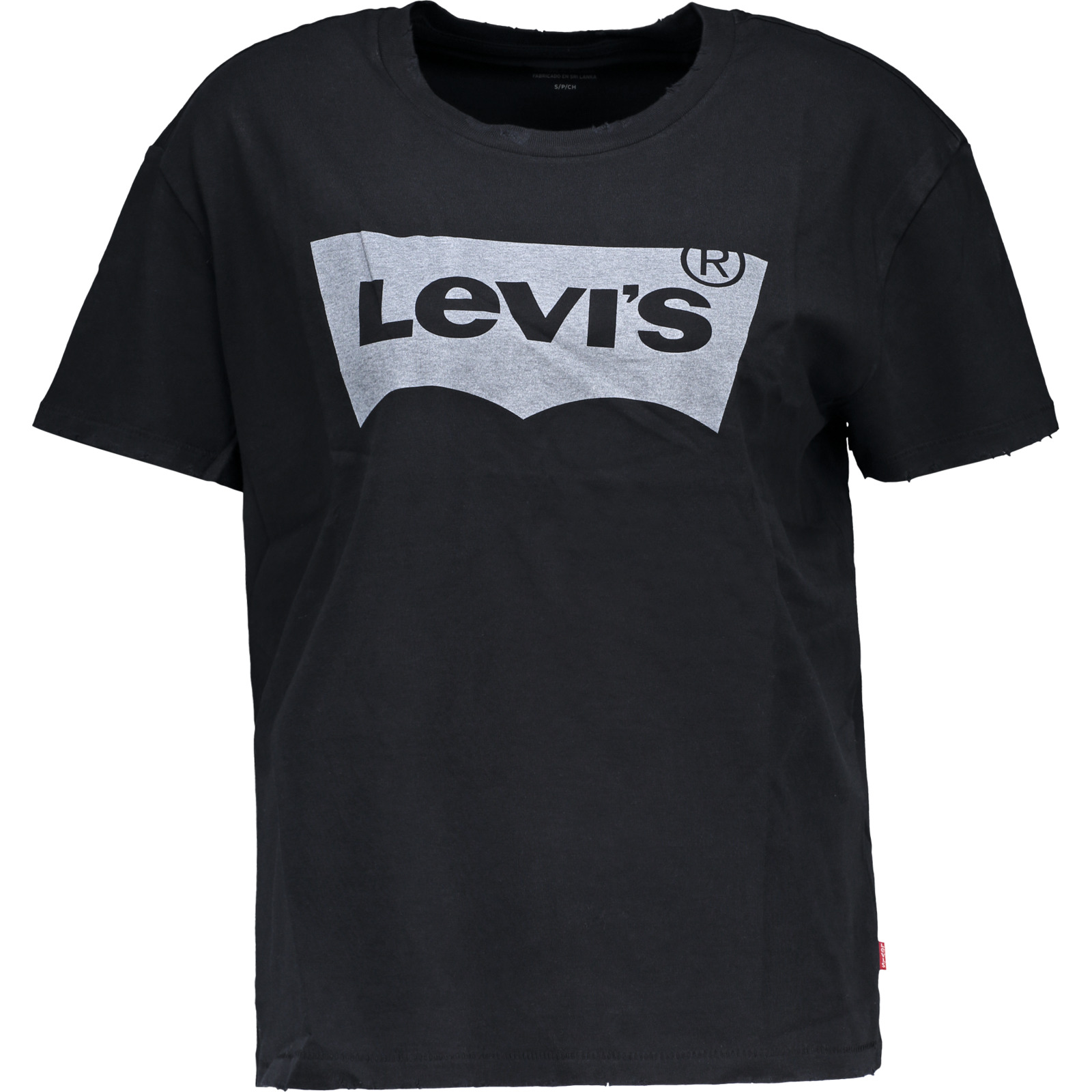 Levi's Damen-T-Shirt The Perfect Tee S, schwarz