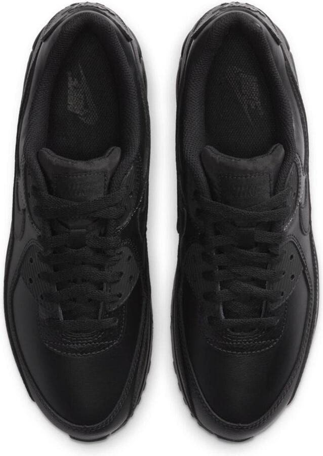 Nike Air Max 90 Leather Heren Sneakers Black Black-Black