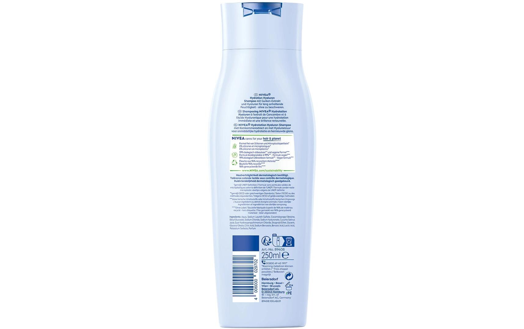 Shampoo Hydration Hyaluron 250 mlHaarshampoo versorgt das Haar mit lang anhaltender Feuchtigkeit und Glanz