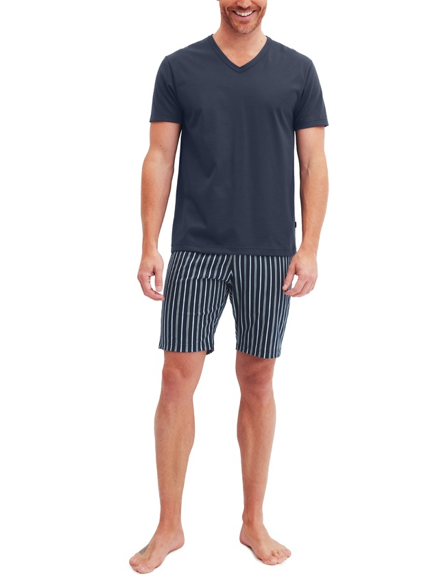 CALIDA Shorty »Cotton Special«, 2 Stk. V-Ausschnitt, Kurzarm, Baumwolle