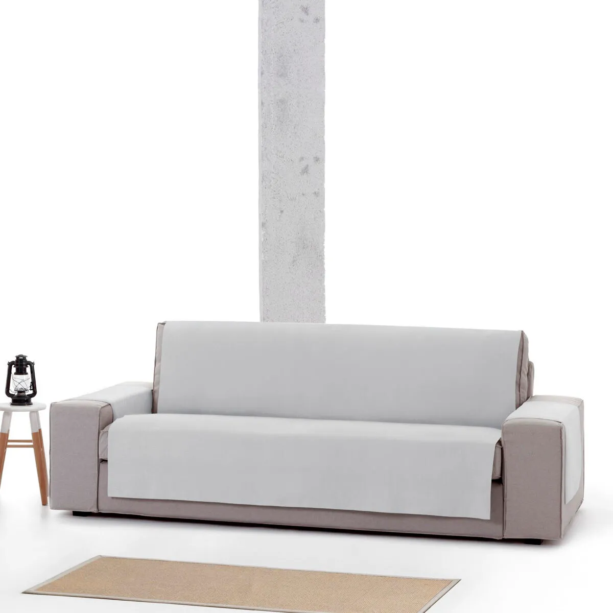 Eysa Housse de canapé LEVANTE Gris 100x110x190 cm