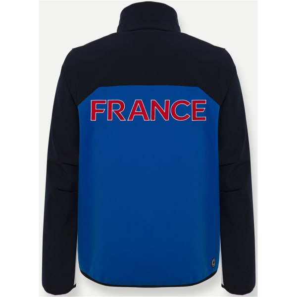 Veste softshell COLMAR MEN SOFTSHELL REPLICA WHITE-BLUE BLACK-ABYSS BLUE
