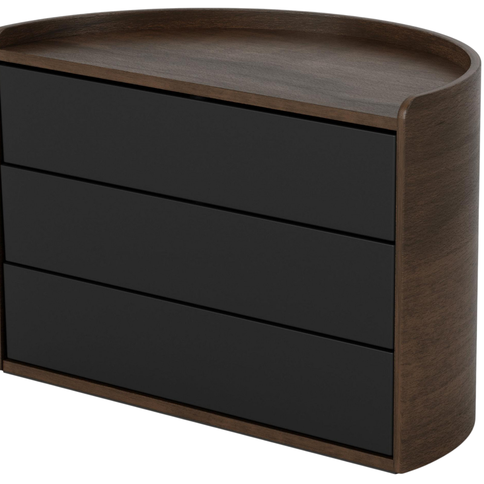 Schmuckschatulle Moona Holz, Schwarz