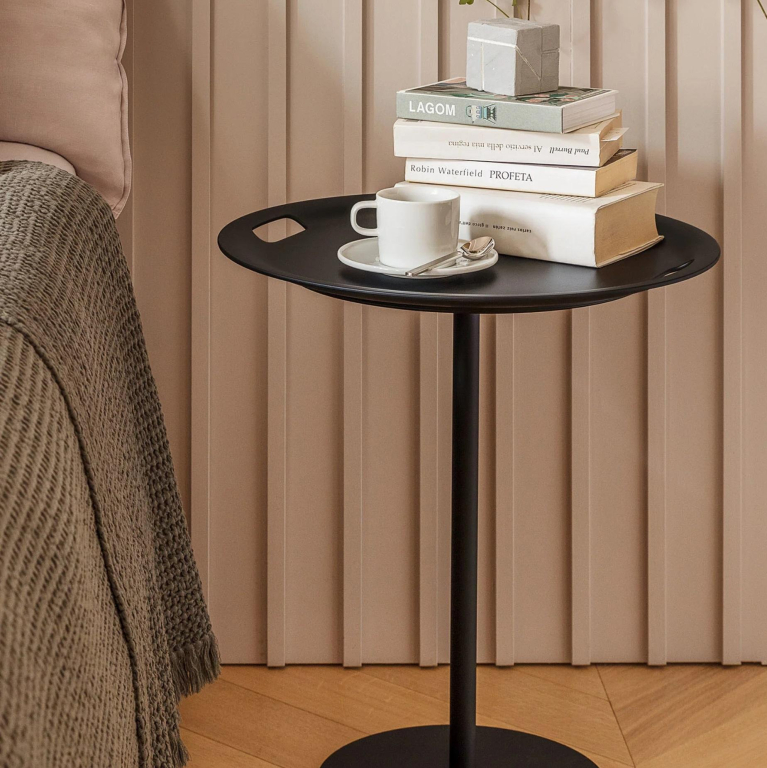 Alessi Op-là by Jasper Morrison bijzettafel met dienblad Ø48