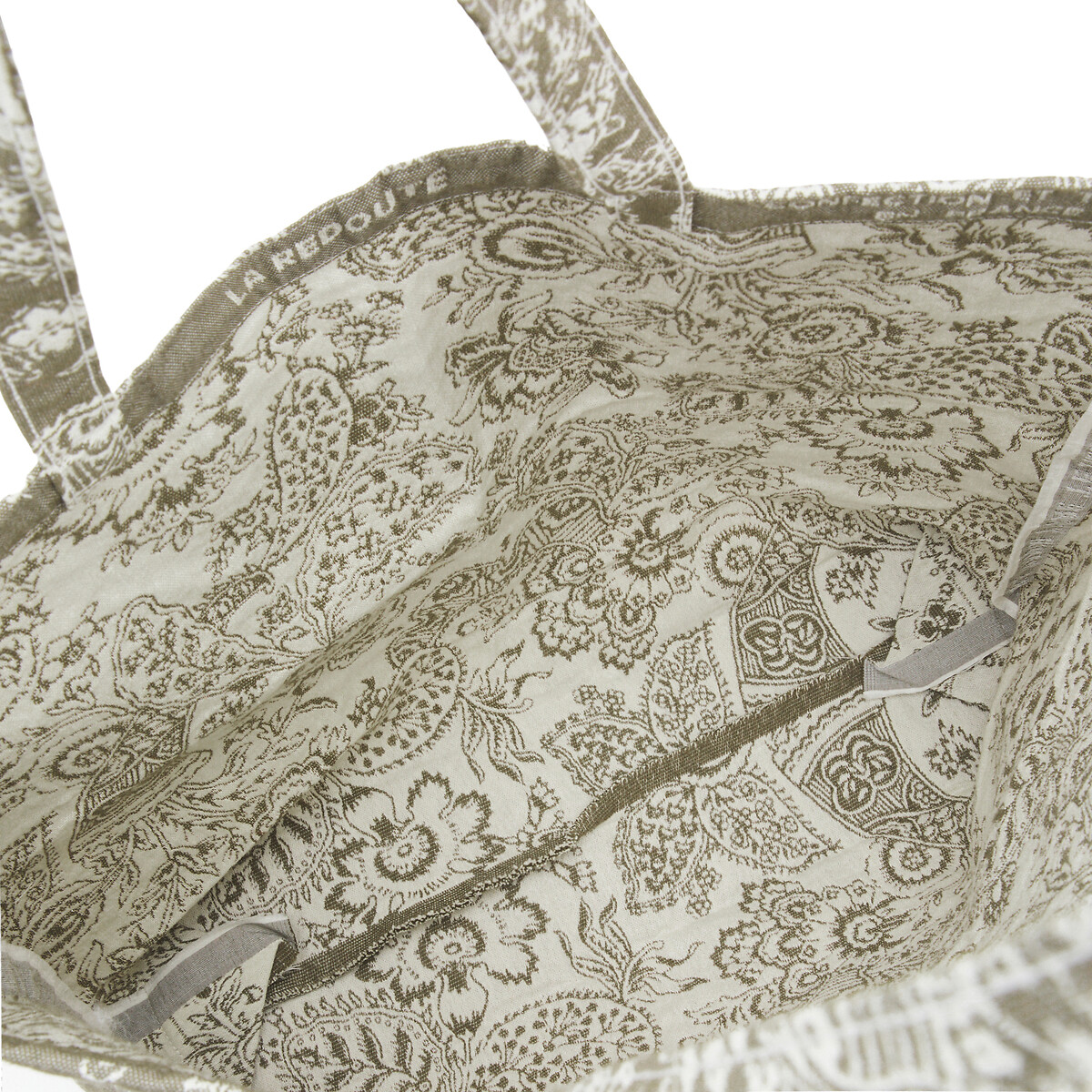 COLEÇÕES LA REDOUTE<br>Sacola tote solidária, 4ª edição cáqui + branco-sujo