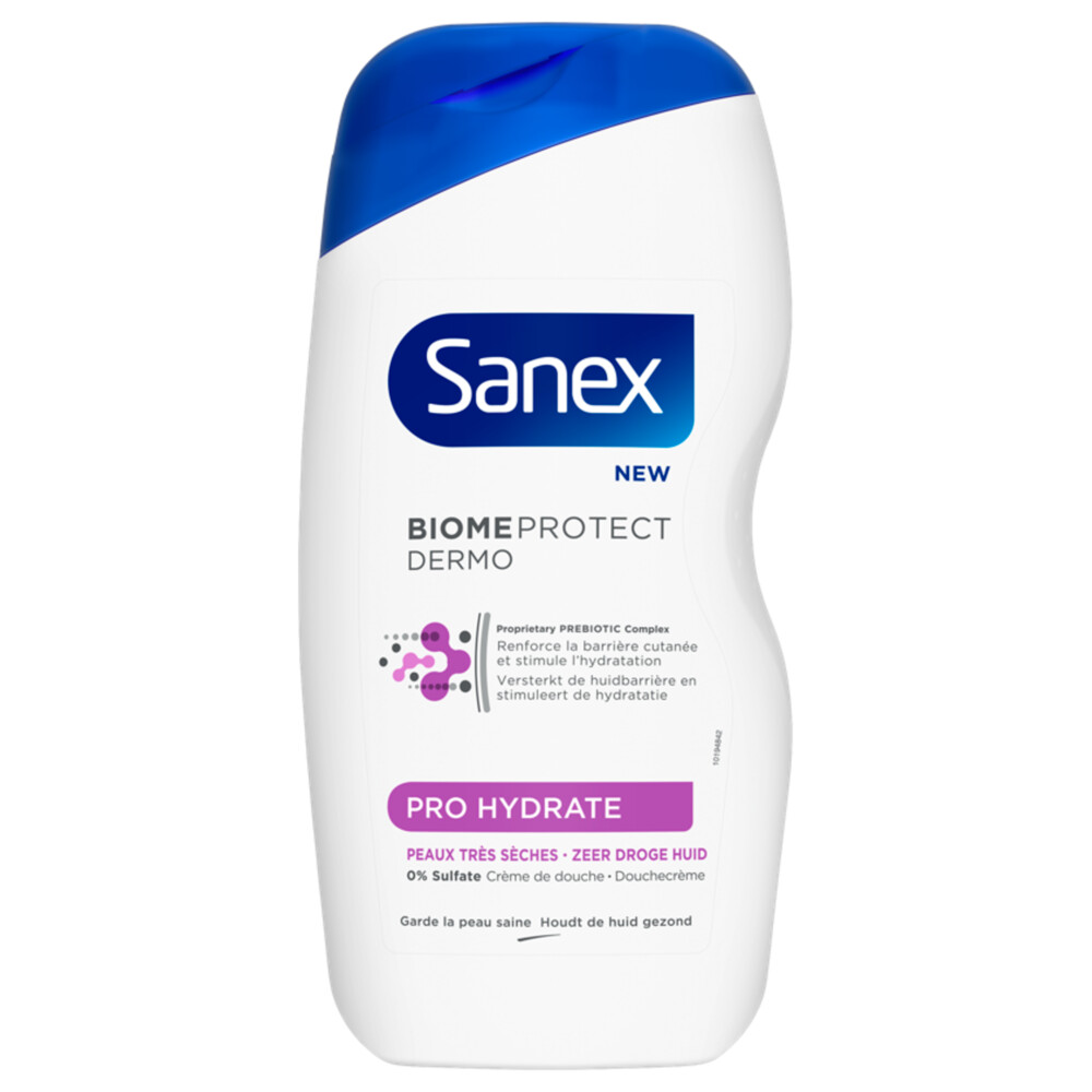 6x Sanex Douchegel Dermo Pro Hydrate500 ml