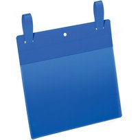Pochette pour casier en treillis - bleue