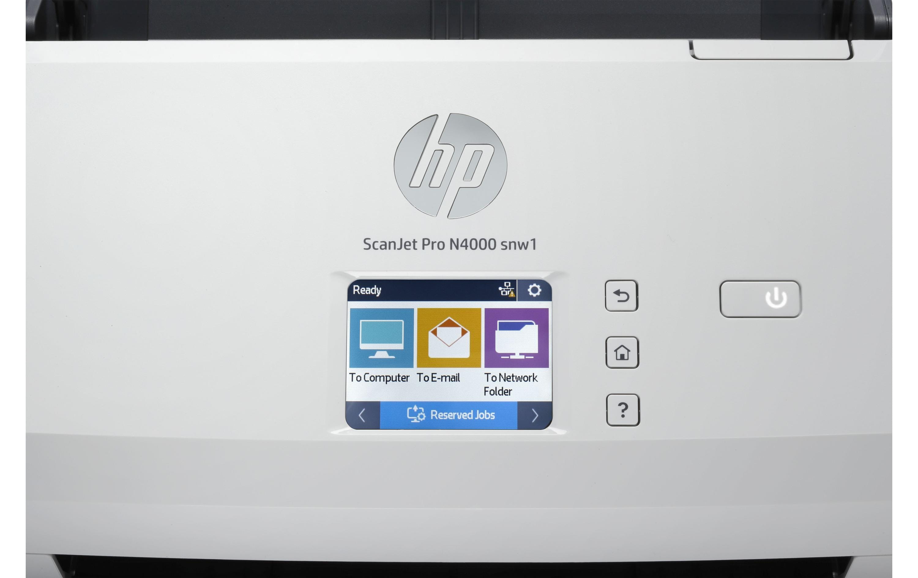 Dokumentenscanner ScanJet Pro N4000 snw1<br>Scanner mit Netzwerkfunktionen sowie Touchdisplay zur Bedienung