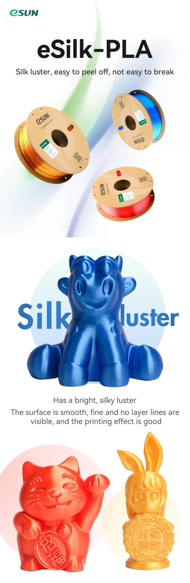 eSUN eSilk-PLA 1.75mm 1kg