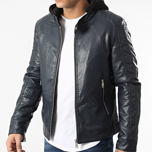 Veste Biker 5025 Bleu Marine