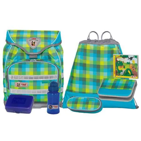 McNeill Schulrucksackset Ergo Light Trekking Fashion-Line carogreen 7-teilig