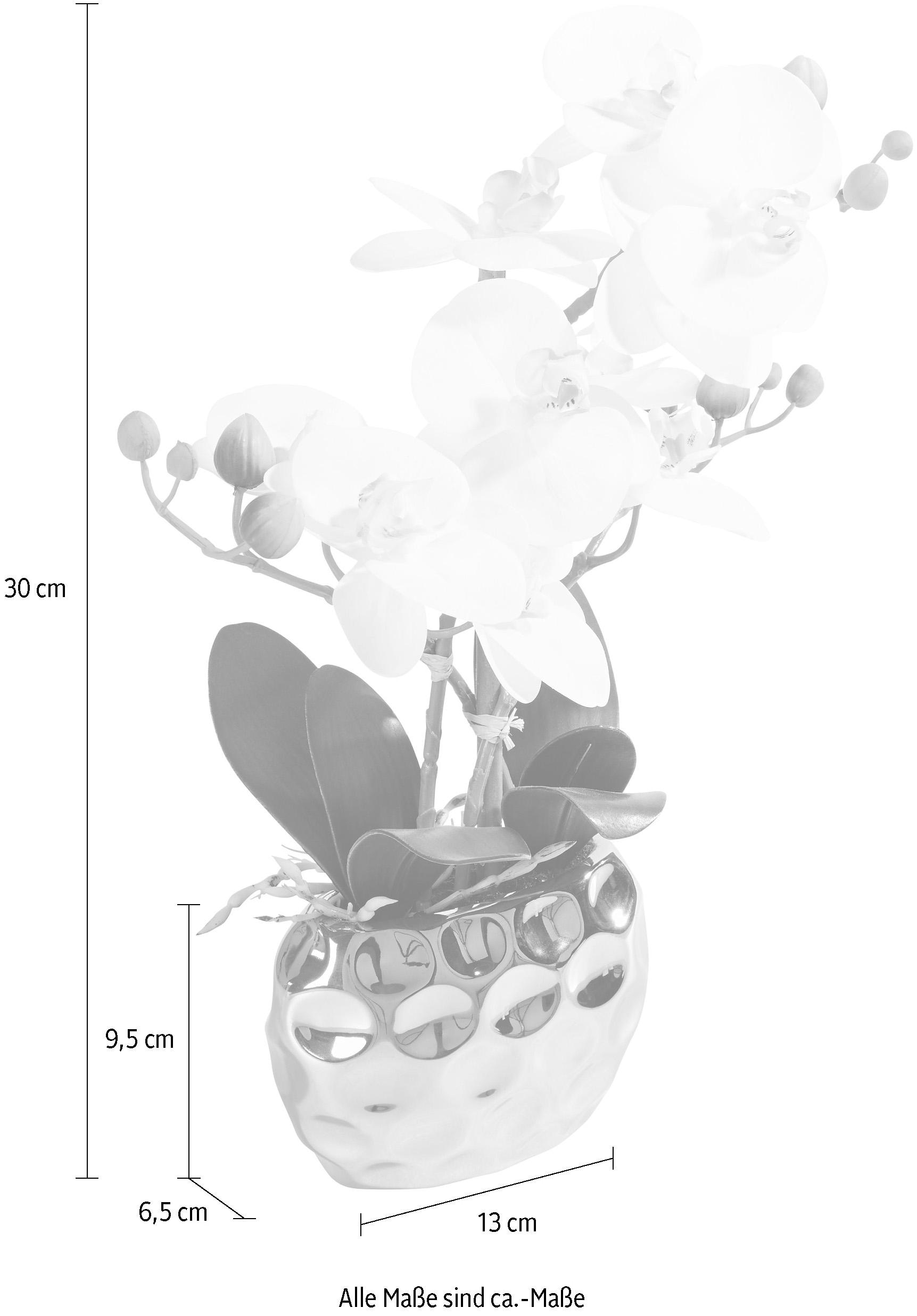 Leonique Kunstpflanze »Orchidee« Kunstorchidee, im Topf, Bestseller, über 2500 4,5-Sterne-Bewertungen