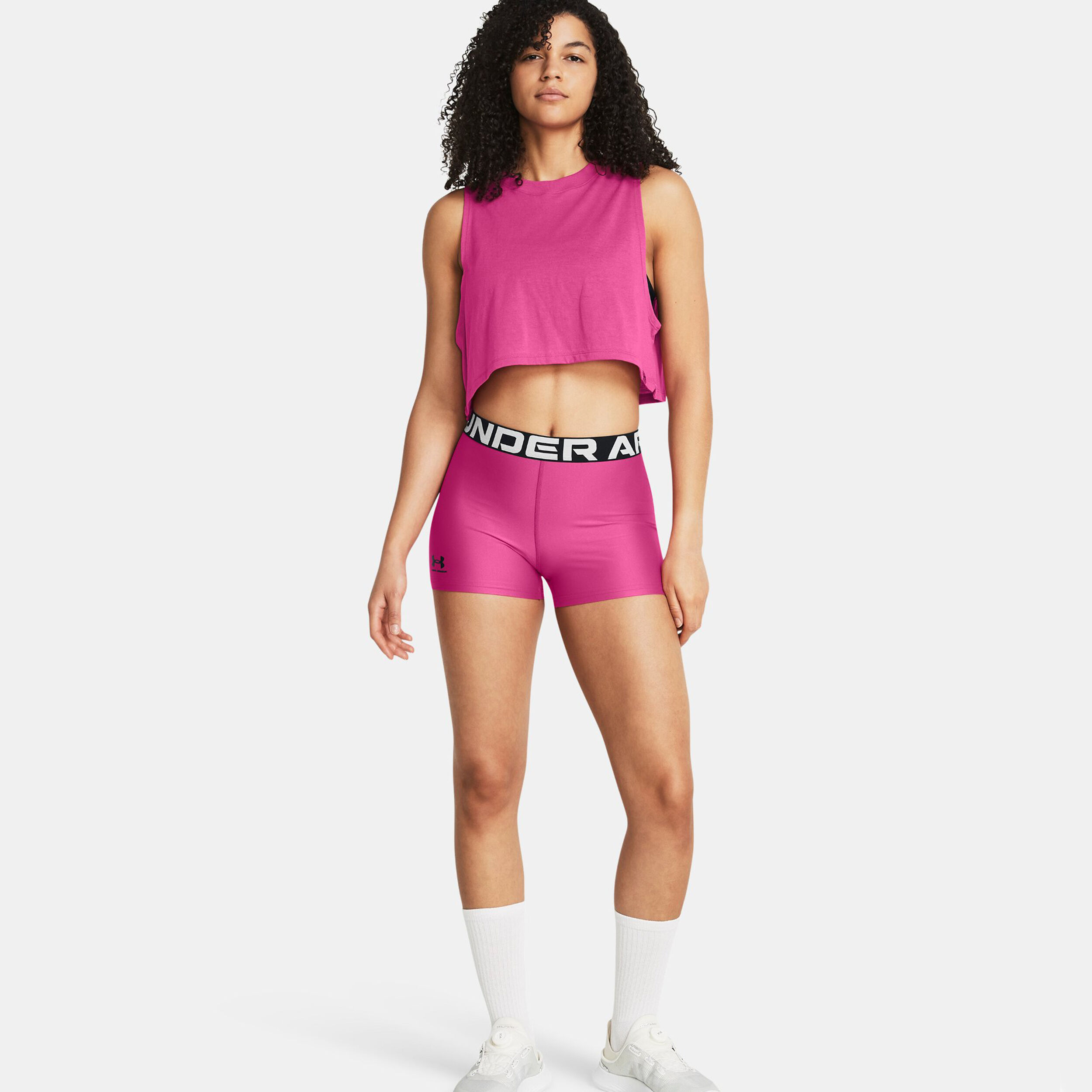 Under Armour Heatgear Authentics Short Avec Poche-balles Femmes - Pink
