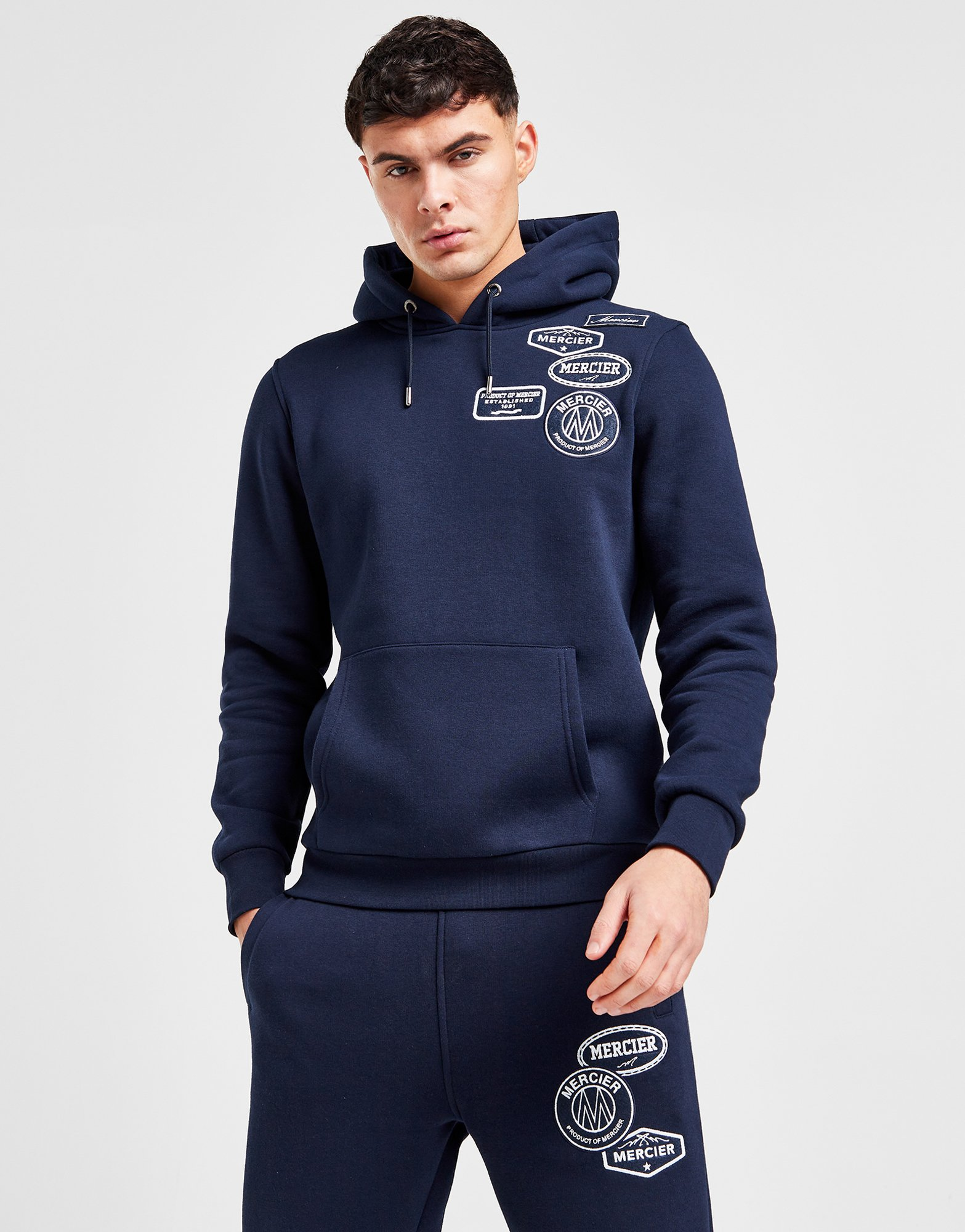 MERCIER Sweat à capuche Mono Badge Homme