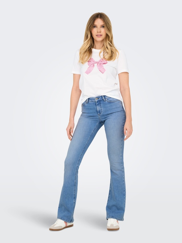 ONLY Bootcut-Jeans »ONLBLUSH MID FLARED DNM TAI198 NOOS«