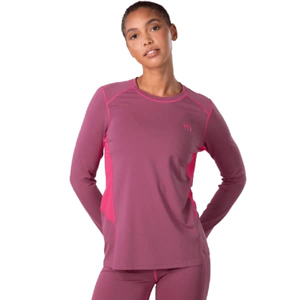 T-shirt running KARI TRAA SVAL LS PLUM