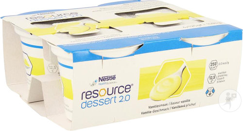Nestlé Health Science Resource Dessert 2.0 Vanille Pots 4x125g