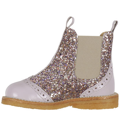 Angulus Stiefel - Chelsea - Lilac/Pastel Multi Glitter