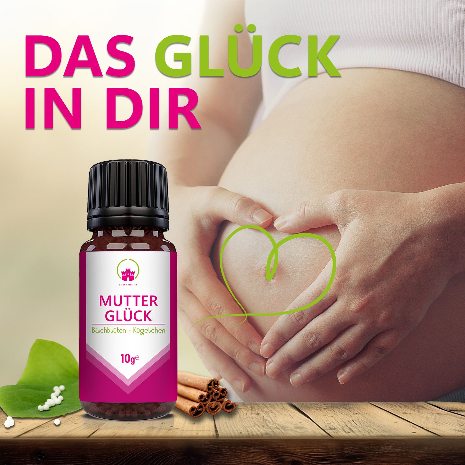 Saint Nutrition® | Mutterglück Kügelchen | Hormon Balance