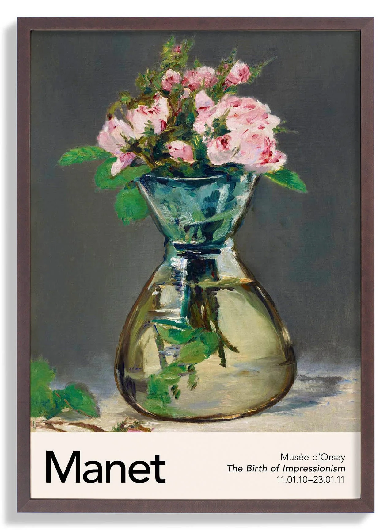 Moosrosen in einer Vase von Manet Ausstellung