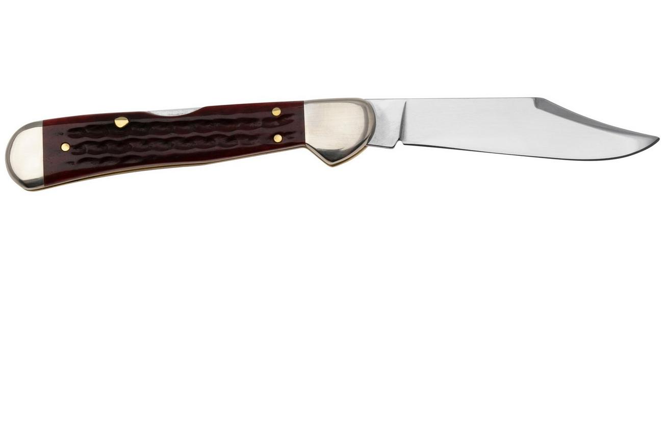 Case Mini Copperlock 10307 Pocket Worn Old Red Bone, Corn Cob Jig 61749L SS zakmes