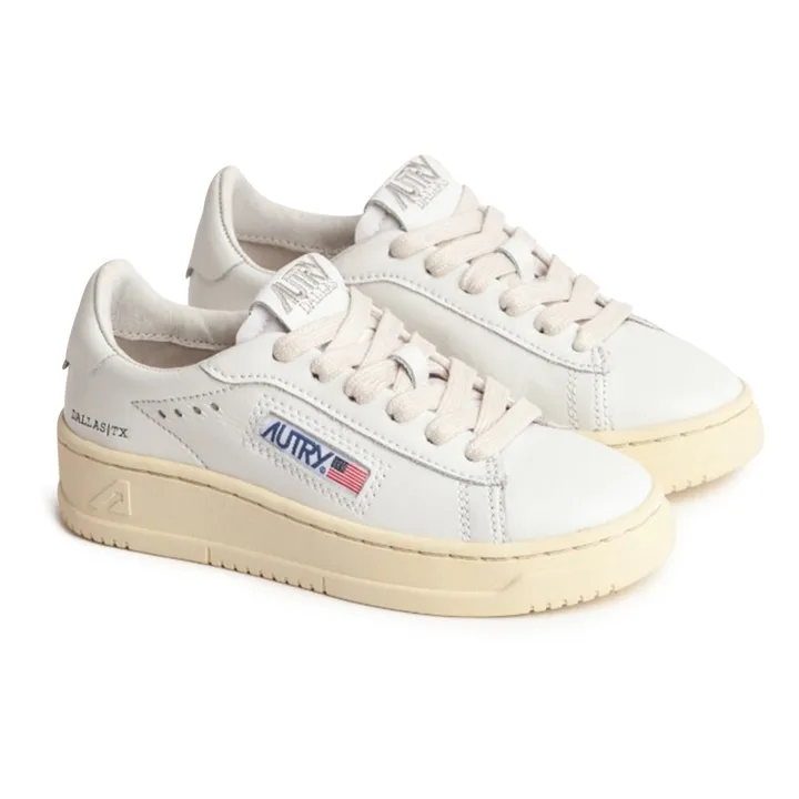 Autry Baskets Kids Medalist Low Cuir | Blanc