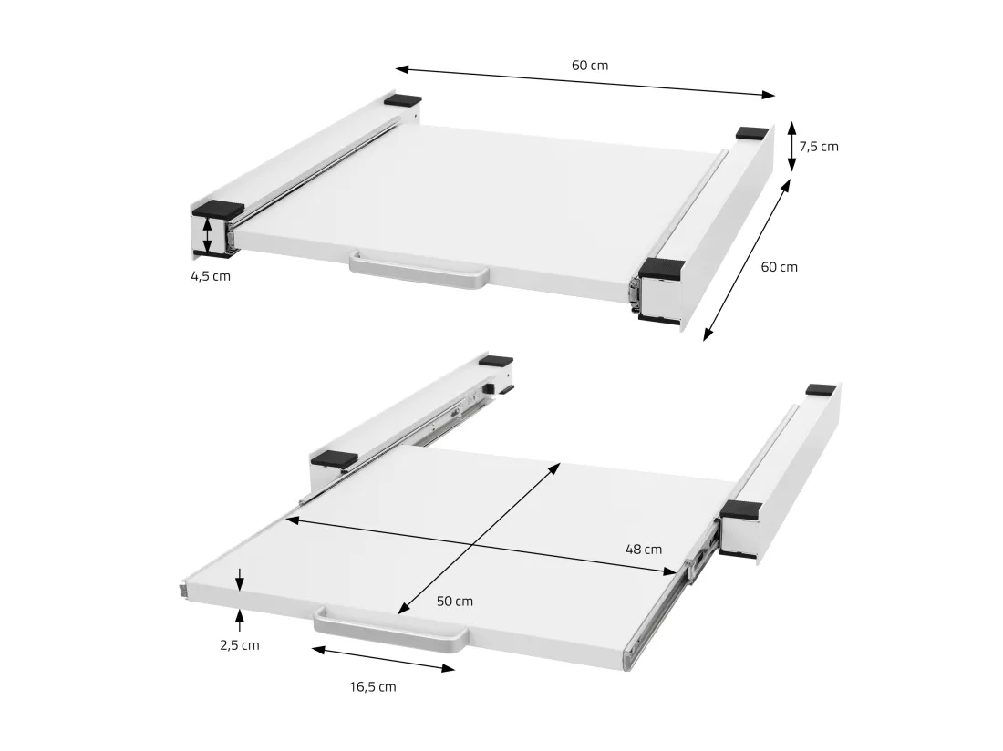 Cadre intermédiaire universel de lave-linge cadre de liaison extensible ML-Design