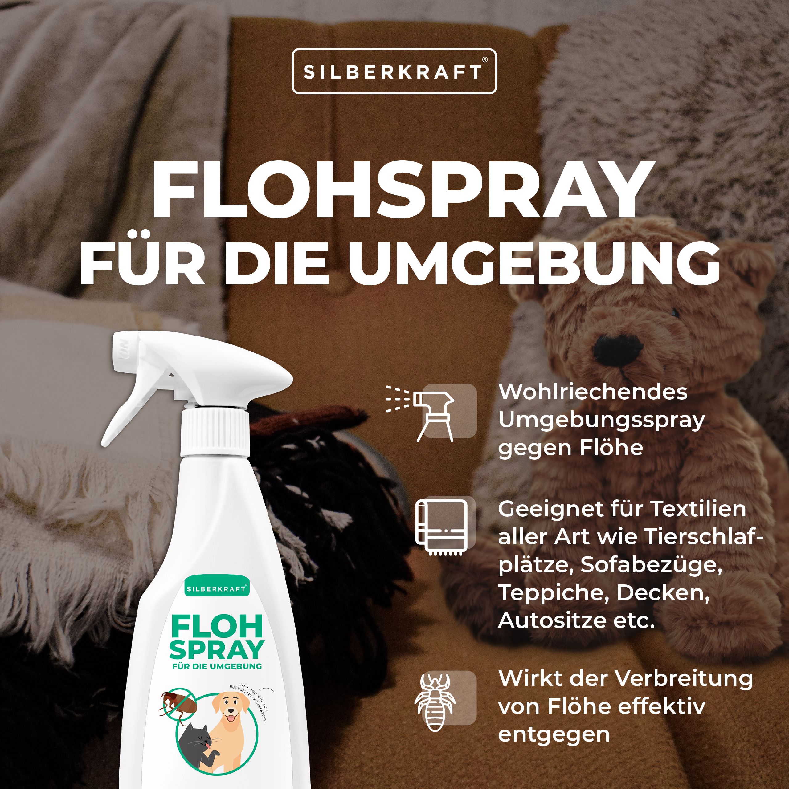 SILBEKRAFT Flohspray