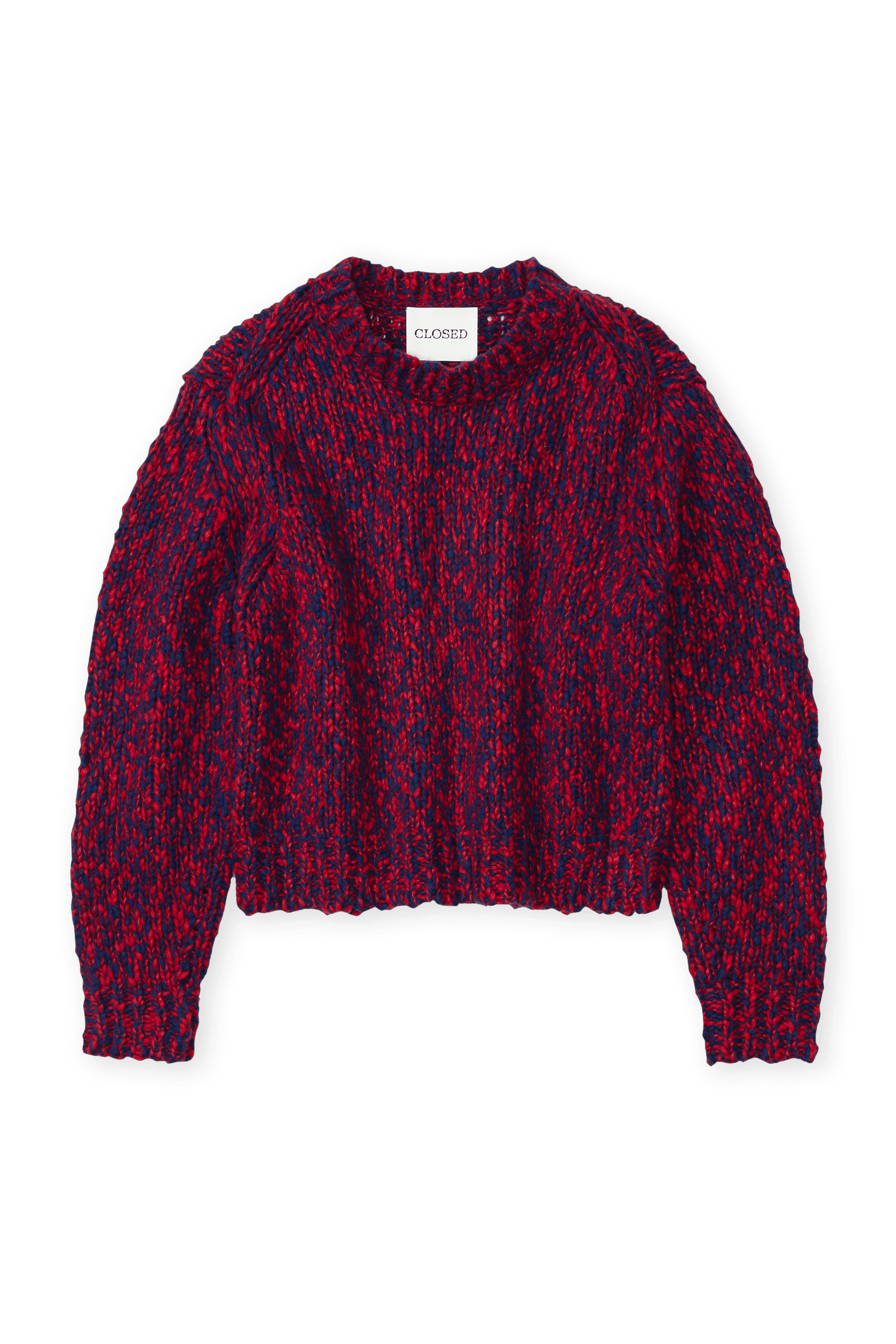 Pull oversize en laine mélangée | Rouge