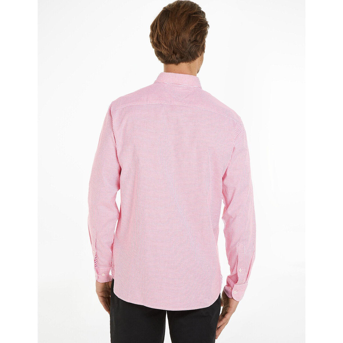 TOMMY HILFIGER<br>Camisa listrada flex oxford 1985