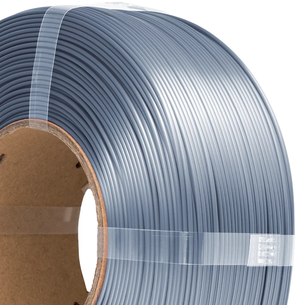 AzureFilm  PLA Silk Refill Silver, 1,75 mm / 1000 g    Hochwertiges Filament mit Silk-Effekt in Silver, ohne Spule