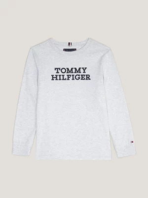 Camiseta de manga comprida com logotipo