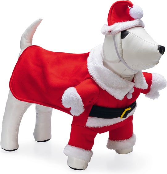 Beeztees hondentrui kerstman rood / wit 28 cm