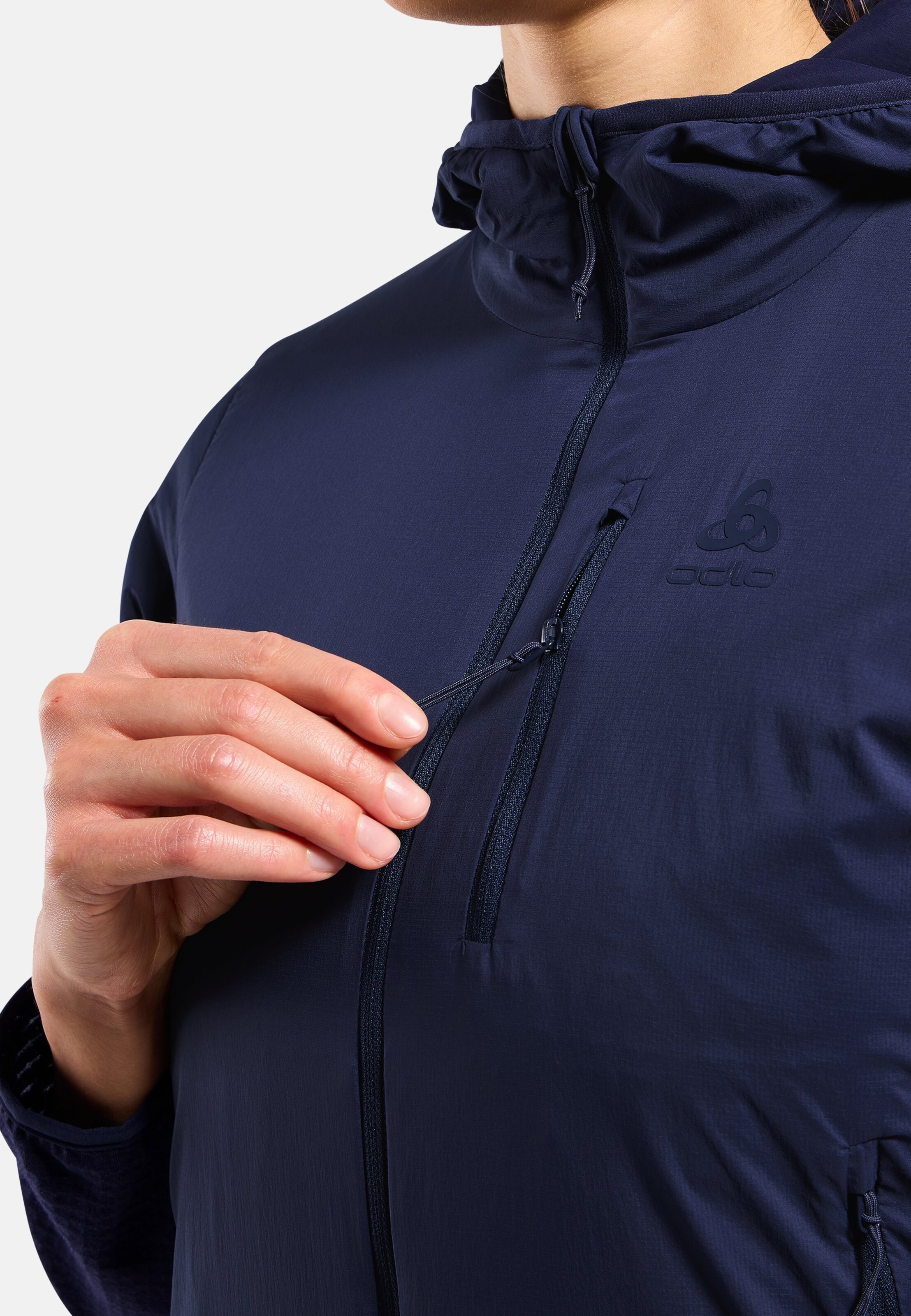 Isolierte Ascent Hybridjacke mit Wolle in eclipse
