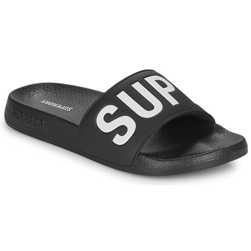 Superdry - CODE CORE POOL SLIDE - Noir