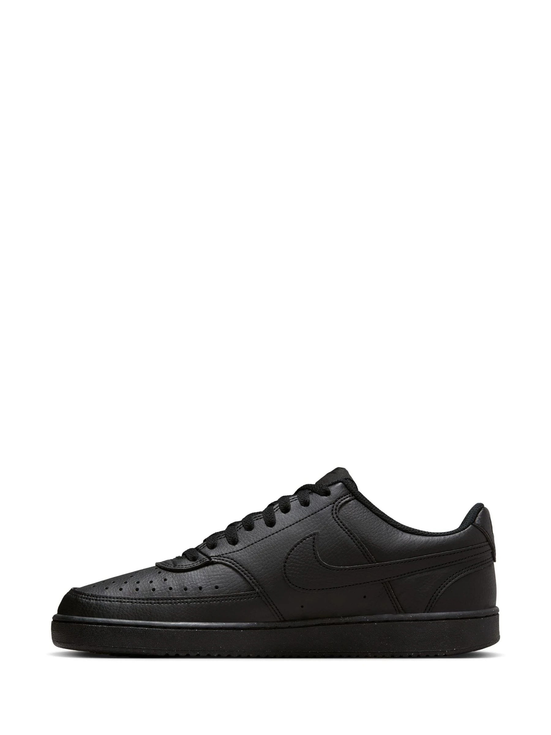 Zwart/zwart - Nike Court Vision lage sneakers