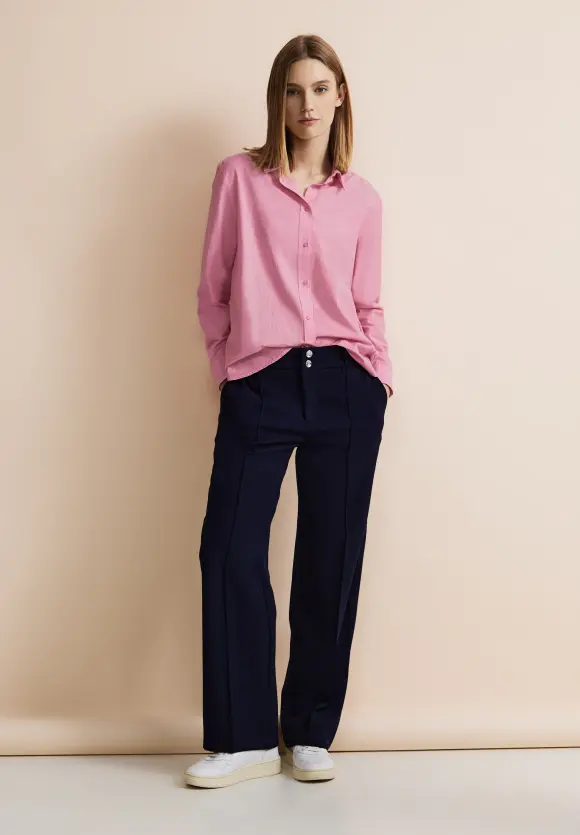 Streifen Hemdbluse - cozy pink