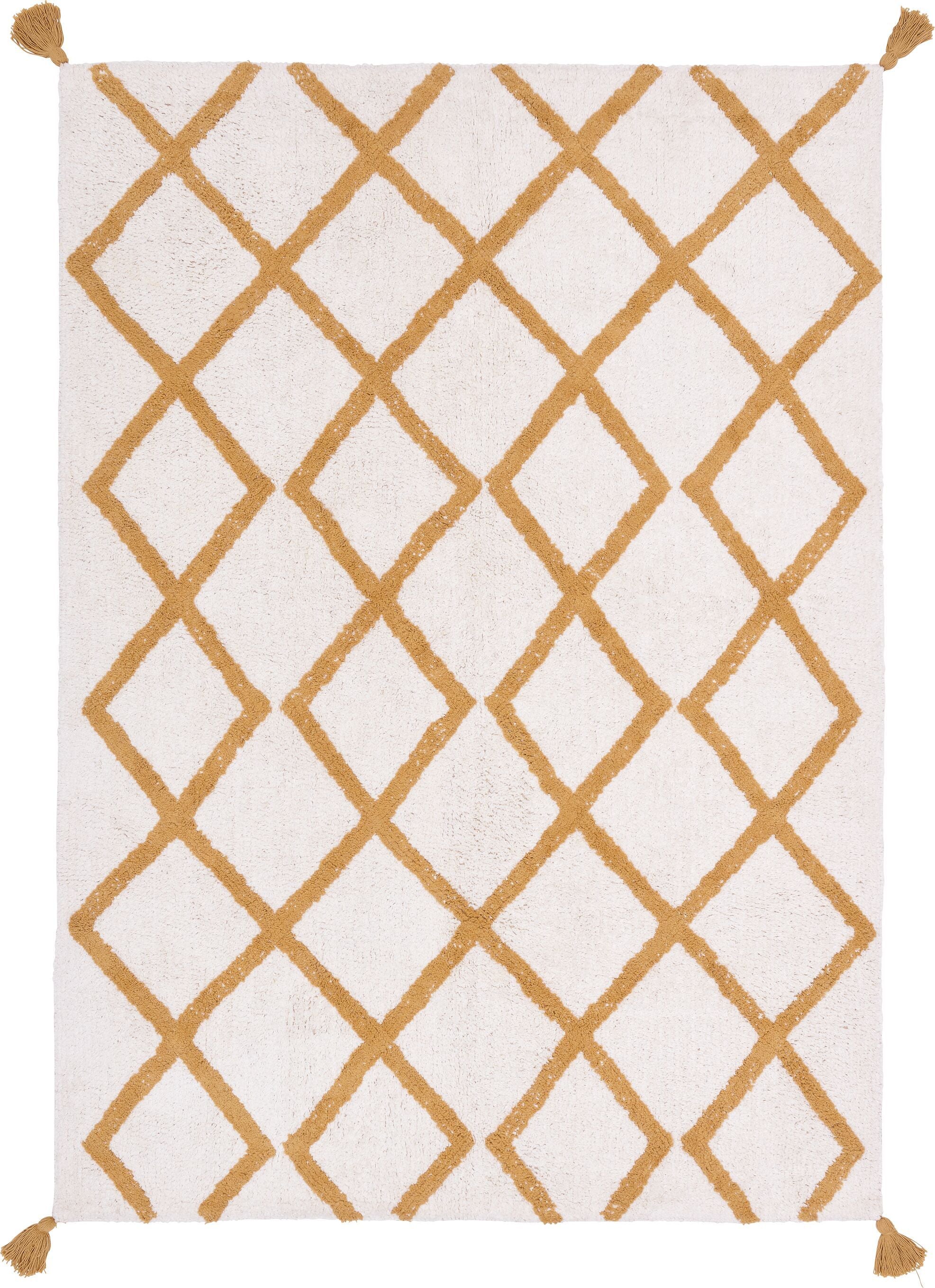 LUISA Kinderteppich - gelb / B: 120.0 cm x T: 170.0 cm