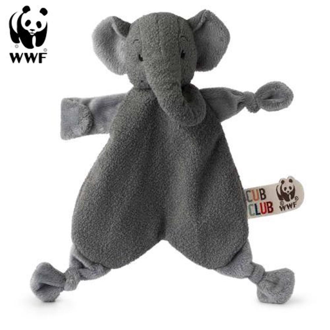 Cub Club - Schmusetuch Ebu der Elefant (grau, 30cm) für Kleinkinder Elephant Schnuffeltuch
