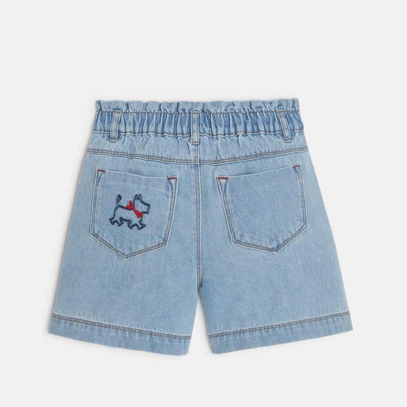 Short en jean paperbag bleu mixte Chipie