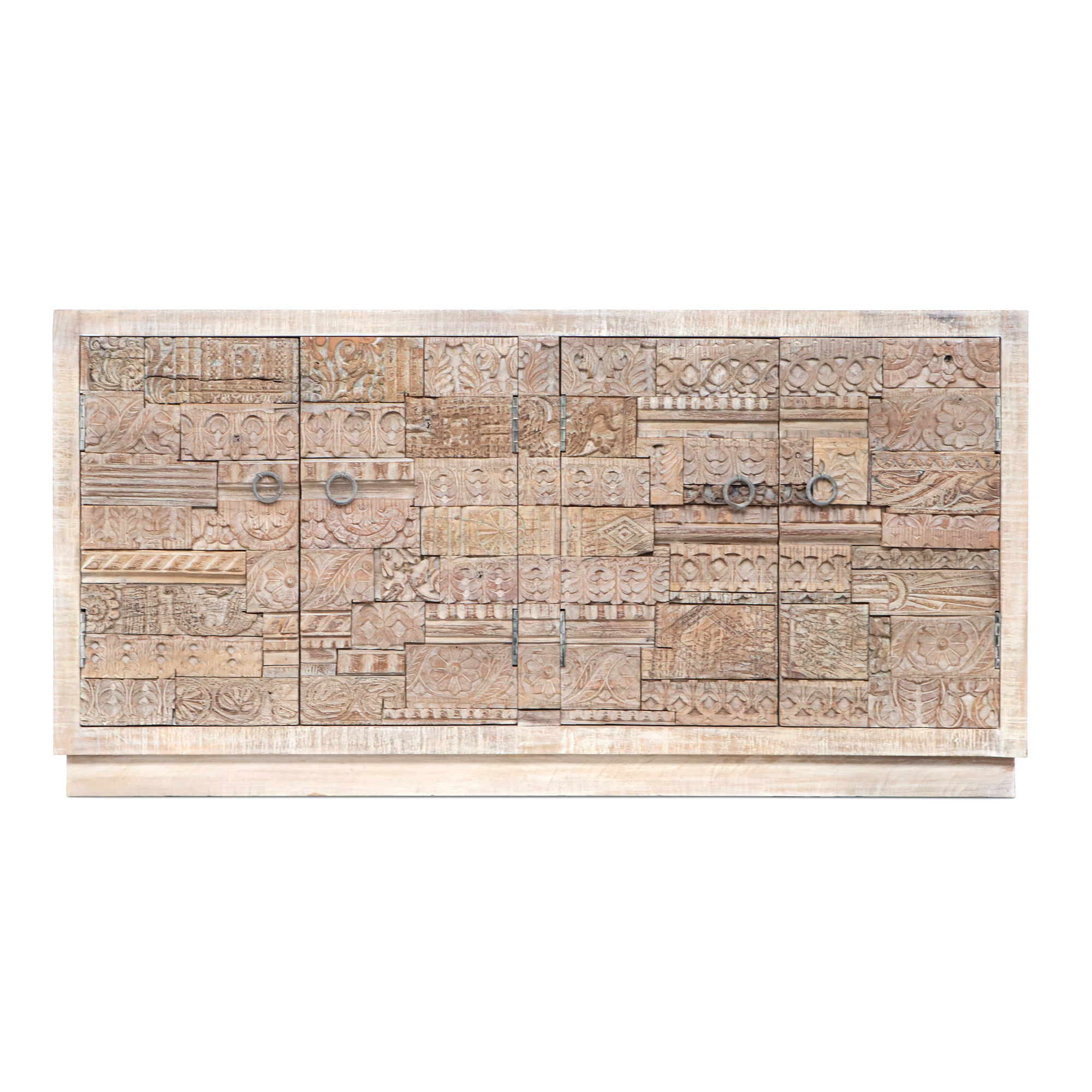Sideboard 'Dandipur' 4-türig, Mangoholz, B 180 cm, H 90 cm, T 40 cm von fischer's lagerhaus