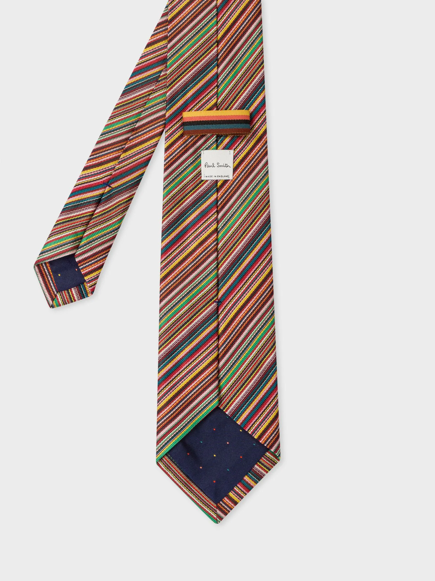 PS Paul Smith Multi Signature Stripe 8cm Silk Tie