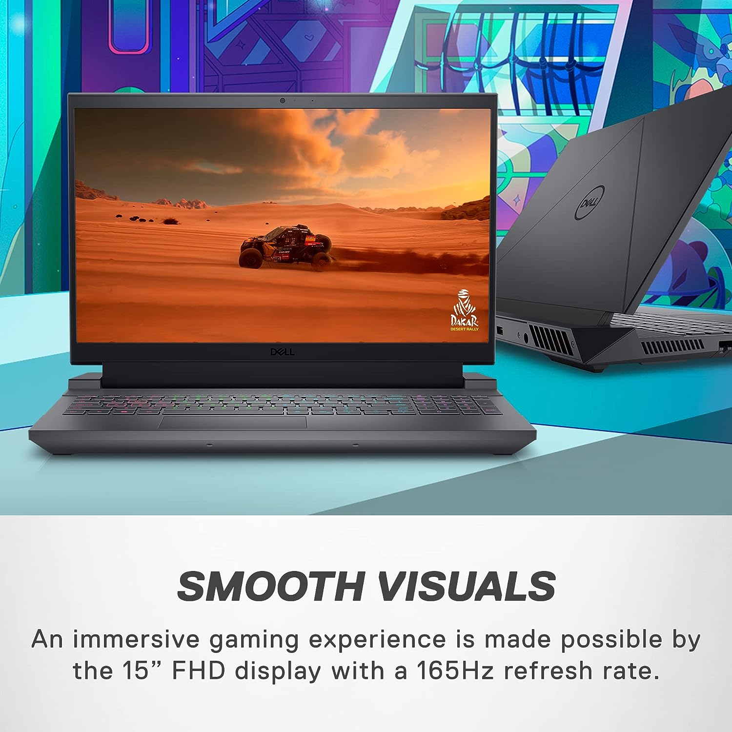 Notebook Gamer Dell G15 5530 - Tela FHD de 15,6 polegadas (1920x1080), Intel Core i7-13650HX, 16GB de RAM DDR5, SSD de 1TB, NVIDIA GeForce RTX 4060 8GB GDDR6, Windows 11 Home, Serviço - Cinza Escuro