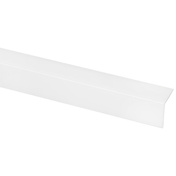 Hoekprofiel kunststof wit zelfklevend 20x20mm 260cm