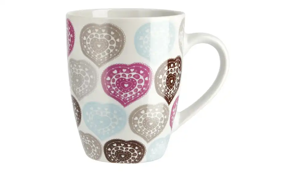 Kaffeebecher Herzen, 4er-Set